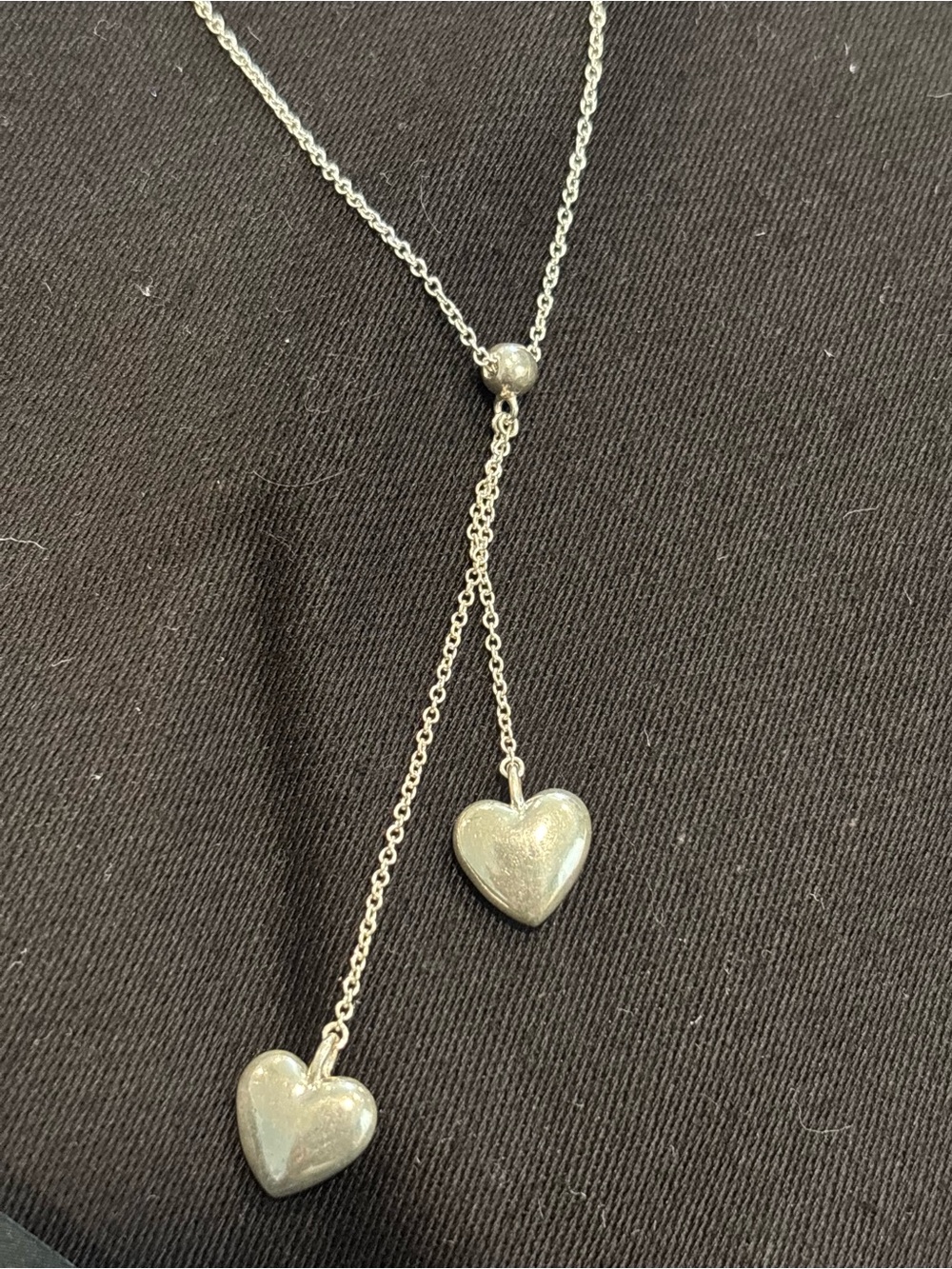 Tiffany & Co. Double Heart Lariat Necklace - Picture 6 of 7